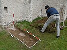 Archeologick� pr�zkum kostela v Doln�m �ep� na ���rsku