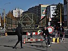 V Opav stav provizorn most v Ratibosk ulici, ten pvodn vn pokodila...