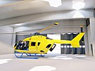 Vizualizace budouc podoby zkladny leteck zchrann sluby Karlovarskho...