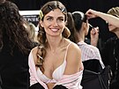 Andreea Diaconu v zákulisí p�ehlídky Victoria�s Secret v New Yorku (15. �íjna...