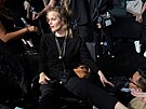 Eva Herzigová v zákulisí p�ehlídky Victoria�s Secret v New Yorku (15. �íjna...