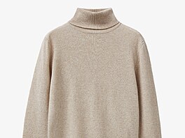 Bé�ový svet�ík z jemného úpletu se hodí do kancelá�e i na volný �as. Má...