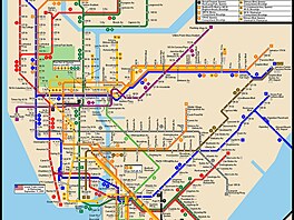 Newyorské metro, otevené 27. íjna 1904, je jedním z nejstarích systém...