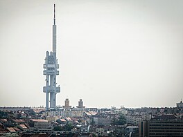 BSC Vodafonu na st�e�e Národního technického muzea v Praze