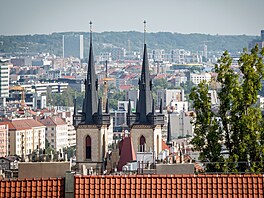 BSC Vodafonu na st�e�e Národního technického muzea v Praze