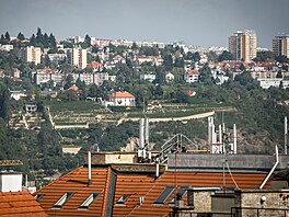 BSC Vodafonu na st�e�e Národního technického muzea v Praze
