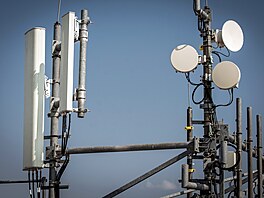 BSC Vodafonu na st�e�e Národního technického muzea v Praze