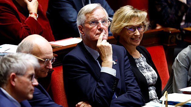 Michel Barnier na zased�n� N�rodn�ho shrom�d�n� (10. ��jna 2024)