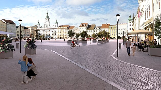 V jedn� rovin�. Tak by m�lo vypadat n�m�st� P�emysla Otakara II. v Bud�jovic�ch po �prav�ch a p�eveden� na sd�lenou z�nu.