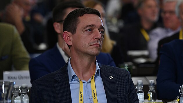 Jihomoravský hejtman Jan Grolich na volebním sjezdu KDU-�SL.