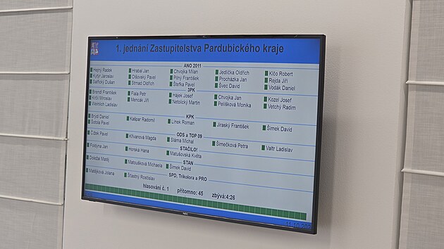 Ustavuj� zased�n� zastupitel� Pardubick�ho kraje zvolen�ch pro obdob� 2024 a� 2028. (11. ��jna 2024)