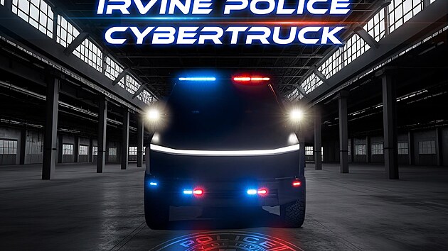 Tesla Cybertruck v policejn� �prav�