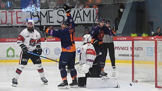 Litoměřice, 16.10. 2024, Litoměřice - Chomutov, 1. hokejová liga. Chomutov...
