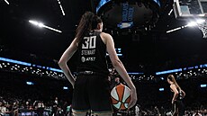 Breanna Stewartová z New Yorku ve druhém finále WNBA.