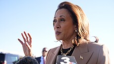 Kamala Harrisová v Las Vegas (10. října 2024)