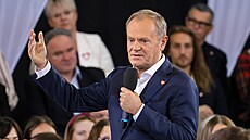 Polský premiér Donald Tusk (12. íjna 2024)