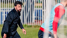 Pavel Zavadil na tréninku brn�nské Zbrojovky.