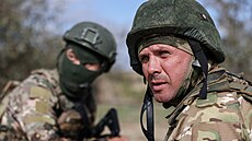 Ru�tí vojáci b�hem cvi�ení v okupované Chersonské oblasti na Ukrajin�. (9....