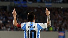 Typická gólová oslava argentinské legendy Lionela Messiho.