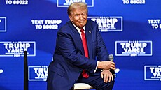 Donald Trump na mítinku ve mst Oaks v Pensylvánii (14. íjna 2024)
