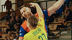 Momentka z extraligového utkání Talent tým Plze�ského kraje - Malom��ice