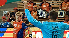 Momentka z extraligového utkání Talent tým Plze�ského kraje - Malom��ice