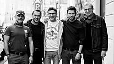 PRVOK, �AMPÓN, TE�KA A KAREL. P�i natá�ení filmu, který napsal a re�íroval, s...