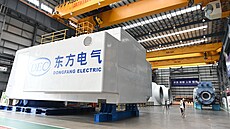 Interiér továrny spole�nosti Dongfang Electric Corporation ve Fu-�ou v...