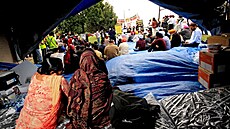 Protest v kanadském Bramptonu mezinárodních student proti rozhodnutím vlády...