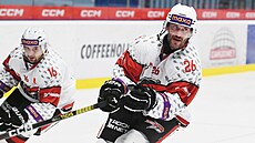 Litom��ice, 16.10. 2024, Litom��ice - Chomutov, 1. hokejová liga. Vlevo...