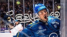 Kladno, 13. 10. 2024. Rytí�i Kladno - HC Olomouc. Kladenský Phil Pietroniro...