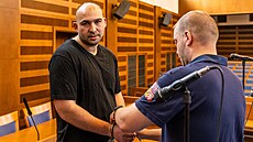 Ob�alovaný Josef Rafael u Krajského soudu v Hradci Králové (14.10.2024).