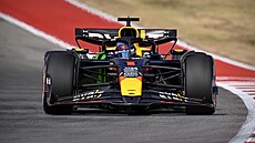 Max Verstappen z Red Bullu v kvalifikaci sprintu Velké ceny USA F1.