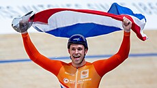 Nizozemský cyklista Harrie Lavreysen získal patnácté zlato na MS dráha. V...