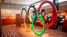 Výstava Olympijské píbhy v Nové budov Národního muzea. (15. íjna 2024)