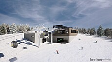 Nová desetimístná lanovka, která spojuje Schladming a Rohrmoos.
