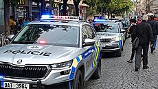 Policejní zásah na pra�ském Smíchov�. (12. �íjna 2024)