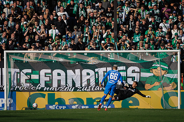 Bohemians - Boleslav 2:2, dvě penalty na závěr, bod pro domácí zajistil Júsuf