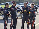 Piloti Flying Bulls Aerobatics Team zleva: Jan Tvrdk, Stanislav ejka, Jan...