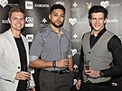 Václav Kr��ák, Immanuel Adenubi a Jan Solfronk na  Party Secret Lounge...