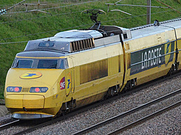 Rychlý vlak pro p�epravu po�ty TGV Postal