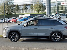 Prototyp �kody Kodiaq RS druhé generace p�i testech