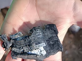 Zni�ený pager, který explodoval 17. zá�í 2024