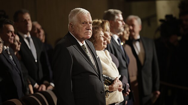 Slavnostn� p��chod host� a slavnostn� ceremoni�l na Pra�sk�m hrad�. Na sn�mku V�clav Klaus. (28. ��jen 2024)