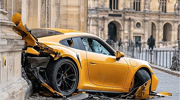 Virtuln rot. Internetem zaaly kolovat obrzky roztskanch voz Porsche 911 o stny paskho Louvru. Nejsou to skuten fotografie, ale vytvoil je digitln umlec Cole Kessel pomoc novch funkc uml inteligence Midjourney a Photoshopu. Kesselovo dlo se nazv Drive Safe a zrodilo se z umlcovy touhy mt vdy na pamti sv vlastn limity, kdy el potenciln nebezpenm scnm, jako je zen silnch aut a podceovn monch rizik. Dvodem vytvoen tchto obrzk pr byla zprva, kterou Kessel etl o hrozn nehod Porsche 911 GT3.