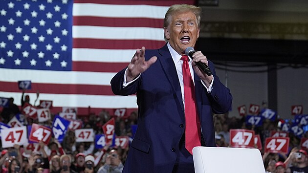 Donald Trump b�hem prezidentsk� kampan� (21. ��jna 2024)