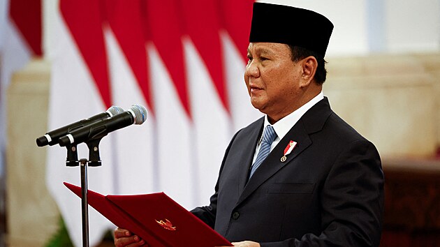 Indon�sk� prezident Prabowo Subianto slo�il novou vl�du. (21. ��jna 2024)