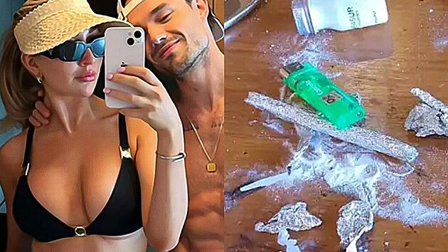 Liam Payne s partnerkou Kate Cassidyovou a jejich hotelový stůl (2024)