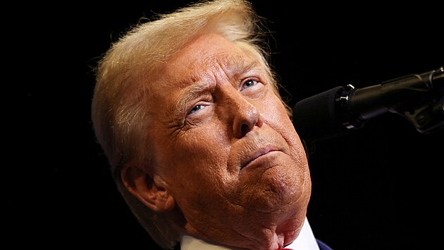 Republiknsk kandidt Donald Trump bhem volebn kampan v Pensylvnii (26. jna 2024)