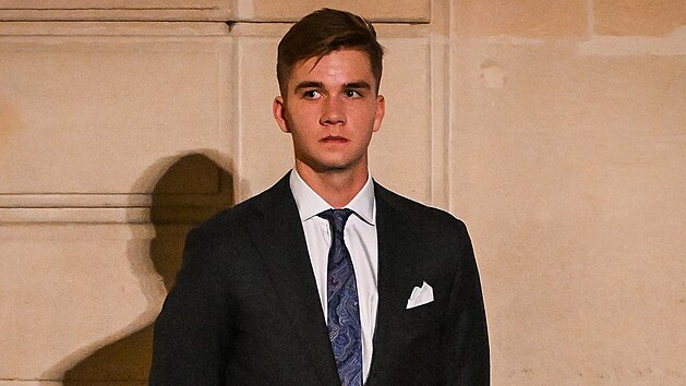 Belgický princ Gabriel v Paříži (14. října 2024)